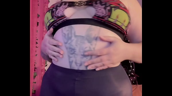 masturbation in black pantyhose