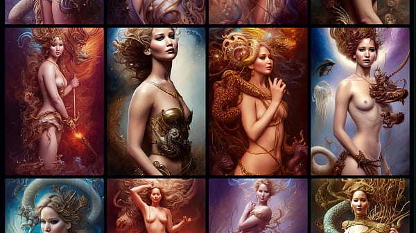 JENNIFER LAWRENCE TRIBUTE FINE ART NUDE GALLERY 