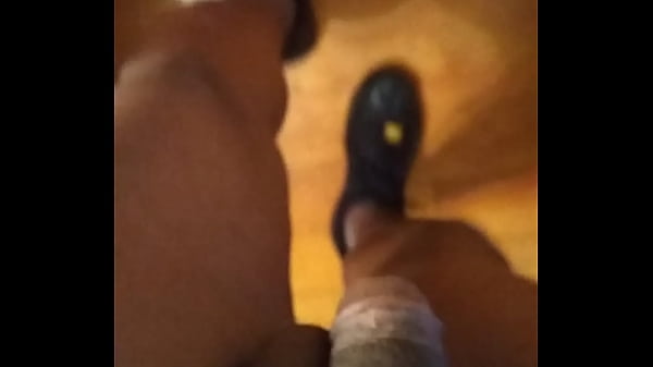 Walking around naked in my new shoes.