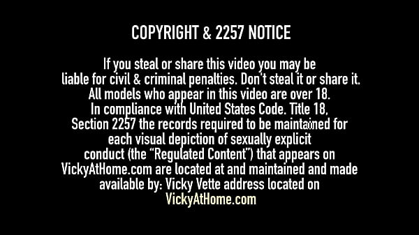 Amazing big titted vicky vette was shooting a video when she noticed her cameraman was having a bonner so she decided to help him with that by blowing him dry full video & more