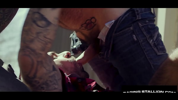 Burly Truckers Bring Muscle To His Knees - Teddy Torres,Markus Kage, Ryan Bones - RagingStallion