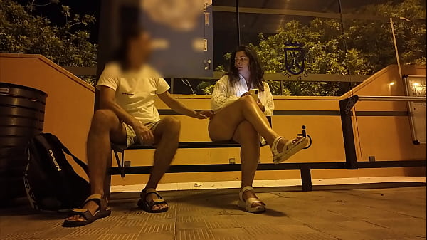 Stranger Seduced a Milf at a Bus Stop. Fucking on the street with someone else's wife (05:36)