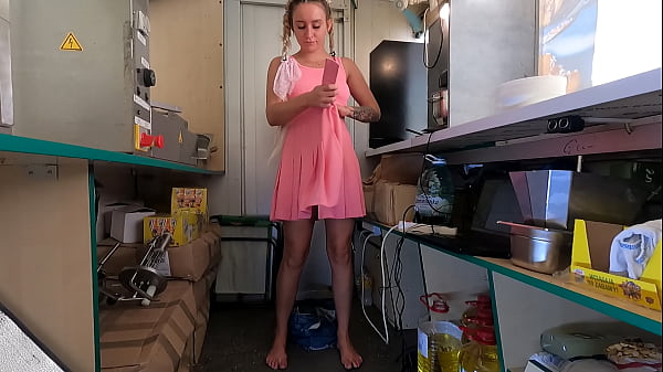 I Gave This Hot Chick New Skirt To Work And She Put In On With No Panties thumbnail