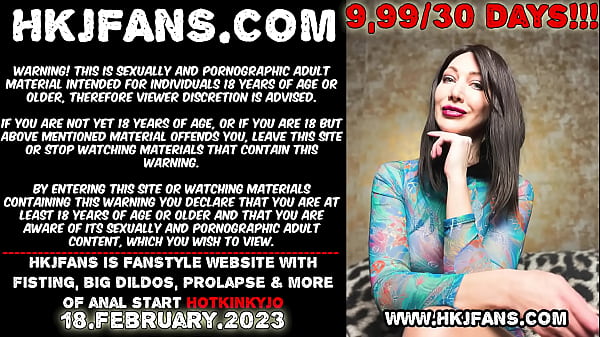 Hotkinkyjo take in her ruined asshole rubber fistfrom mrhankeys_self anal fisting prolapse