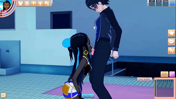 Nessa bangs a dude at the pool