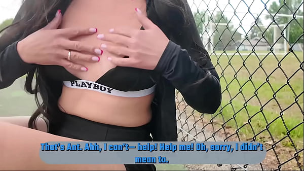 Ariel's sultry seduction of her trainer ends in wet sloppy blowjob after practice 