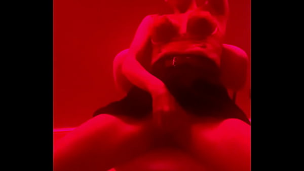 Sexy girl in the red room