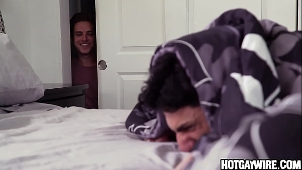 He was trying out his new rubber ass when they saw him and decided to play a trick on him 