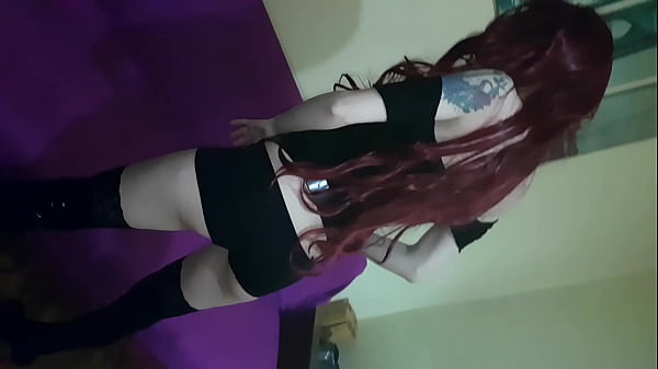 Play MP4 - Horny Redhead Beauty Clothes On Pussy Masturbation and Orgasm