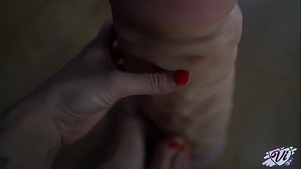 Skinny teen footjob huge rubber cock