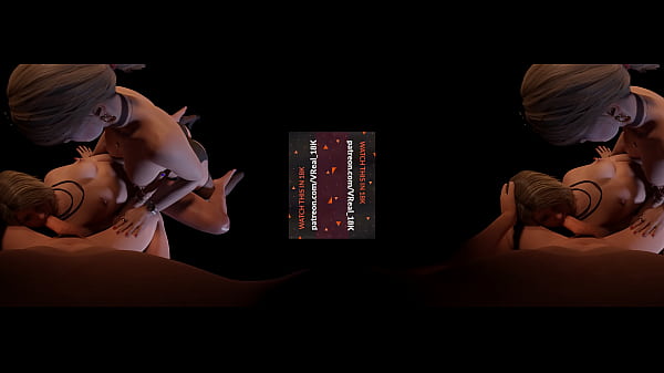 VReal 18K Spitroast withLesbianStraponin missionary position_FFM Super Girl Harley Quinn Dude