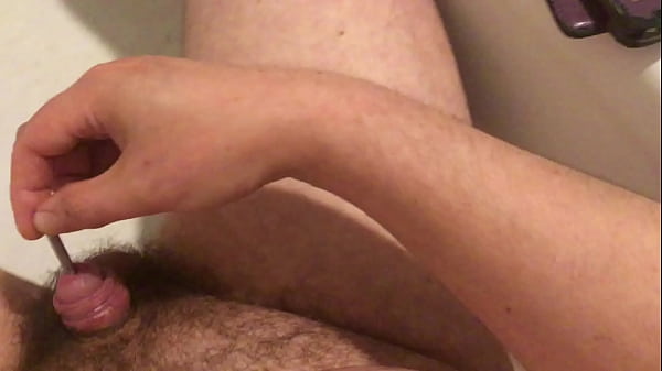 Play MP4 - Me sounding my tiny cock after a night of partying