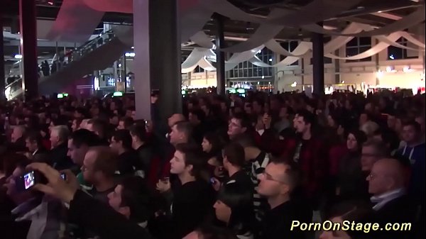 Play MP4 - wild lesbian pornshow in public