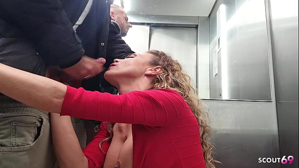 Nonton German C Y Hair Mature Wife Talk To Quick Risky Cheating Fuck At Public Elevator With Stranger thumbnail