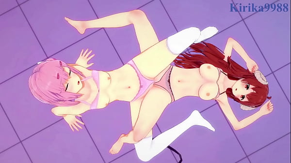 Shamiko Yuko Yoshida and Momo Chiyoda intense lesbian play_The Demon Girl Next DoorHentai