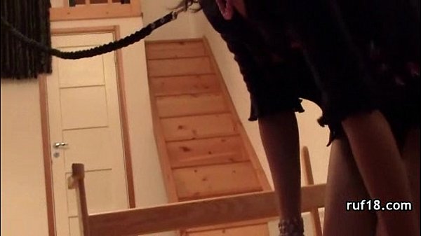 Teen practices bondage