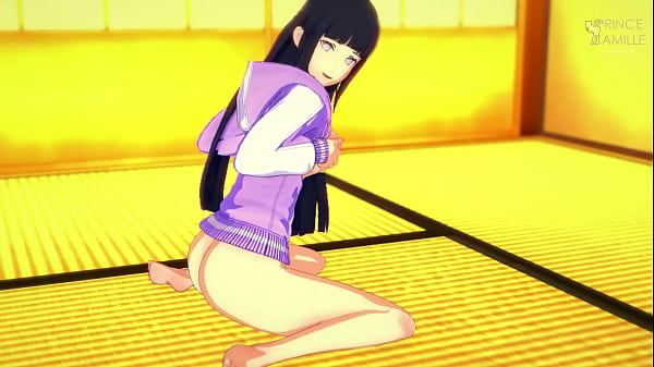 Play MP4 - Hot sexy Hinata play with her nice round natural boobs - Naruto