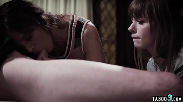 Dirty old married couple lure a shy teen into wild fuck