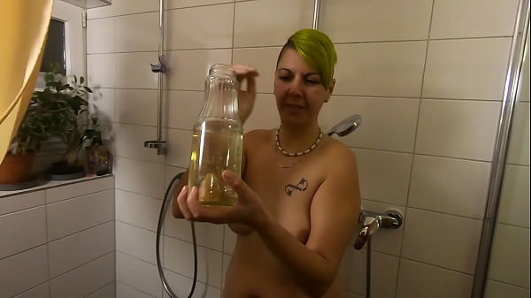 Swallowing Our Pee From A Big Bottle. Big Quantity Of Pee Drinking. thumbnail