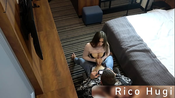 The guy with hot brunette in the hotel, spy camera 