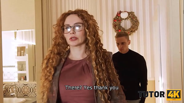 Play MP4 - TUTOR4K&period; Big-tittied tutor with curly red hair makes love to student