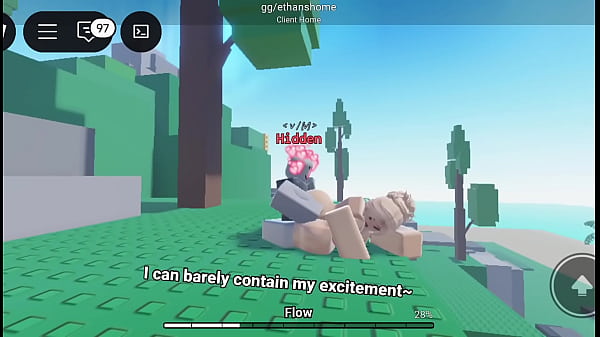 Sneaky roblox gripping tight cheeks and pumping hard till she squirms