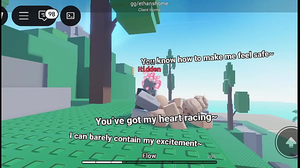 Sneaky roblox gripping tight cheeks and pumping hard till she squirms 