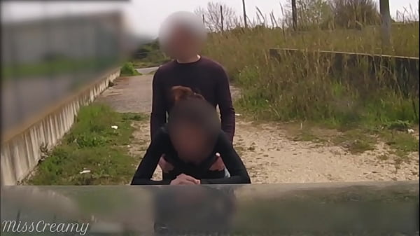 Teacher asks her student to fuck outdoors on_car hood - Risky Public_Sex - MissCreamy