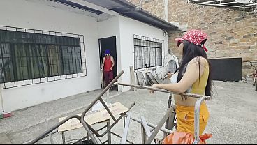 Humble Scrap Dealer Accepts New Year's "gift" And Ends Up Trying Banana Up Her Ass (slow And Tight Doggy Style) thumbnail