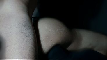 He rides me from behind and cums in my asshole 