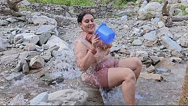 Mountain camping sex in tent cum inside pusssy