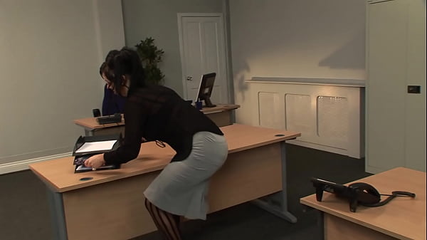 Kerry Louise Bends Over The Bosses Desk And Takes It From Behind thumbnail