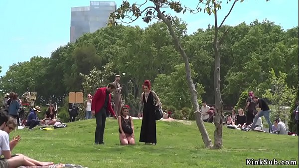 Alt Mistress Silvia Rubi And Master Steve Holmes Made Hot Spanish Slut Julia Roca Crawl In Public Park thumbnail