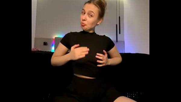 Masturbating and bouncing natural tits