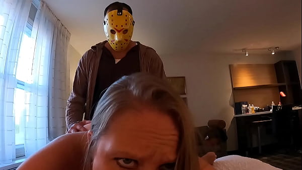Halloween Swingers: Jason And Michael Myers Both Creampie The Blair Witch&rsquo;s Cum Soaked Pussy thumbnail