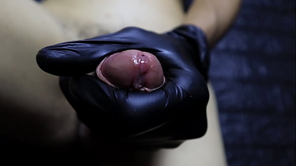ASMR_cock massage with gloves2022