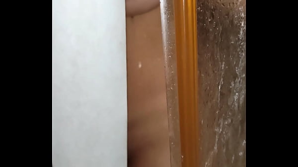 Caught big tits girl in bathroom
