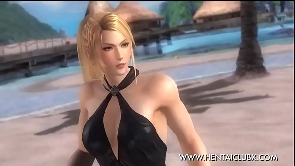 anime  d. or Alive 5 Ultimate Sexy Ecchi Sarah Black Dress 
