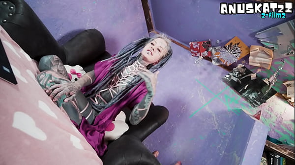Tattoo model livestream with anal masturbation