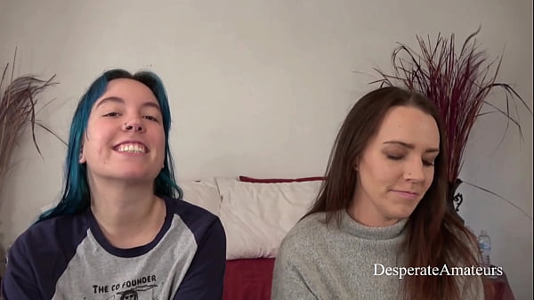 Play MP4 - Desperate Amateurs Olivia and Alisha getting their tight pussies stretched&period;