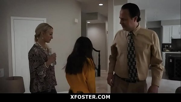 Asian Foster Teen Has to Serve Her Parents Lust 