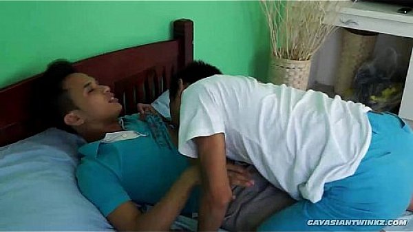 Asian Twinks Dildo Play and Bareback Fucking 