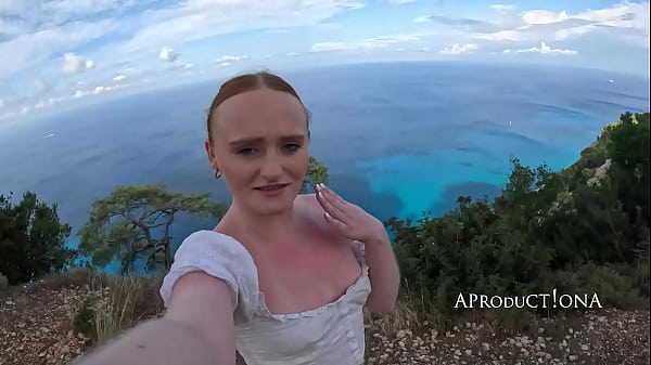 Pixie wetting her self and drink piss on a hike