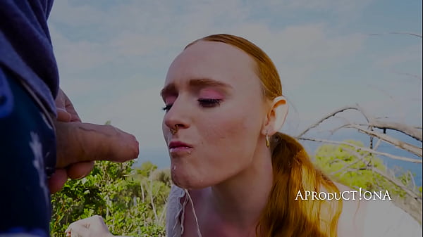 Pixie wetting her self and drink piss on a hike