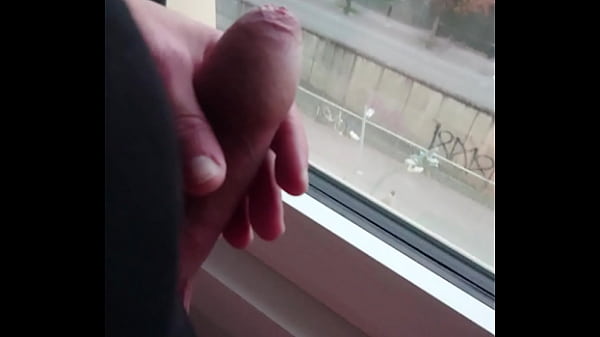 Jerk off at thehotel window