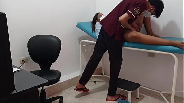 Doctor treats young patient and masturbates her with dildo &ndash_ she ends up very horny alone