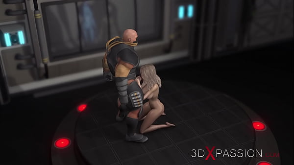 Area 51 and aliens. Beautiful_girl gets fucked hard by a cyborg in the_lab