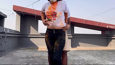 Holi Celebration_with Hot_Saali hindi sex_video