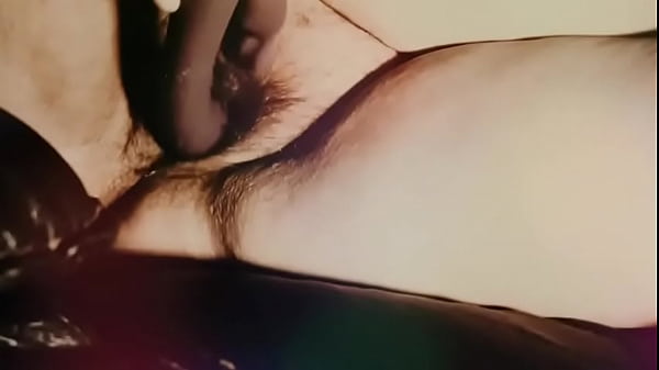 Upclose creamy pussy while watching porn 
