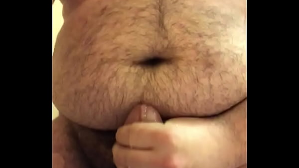 Chubby masturbates to orgasm
